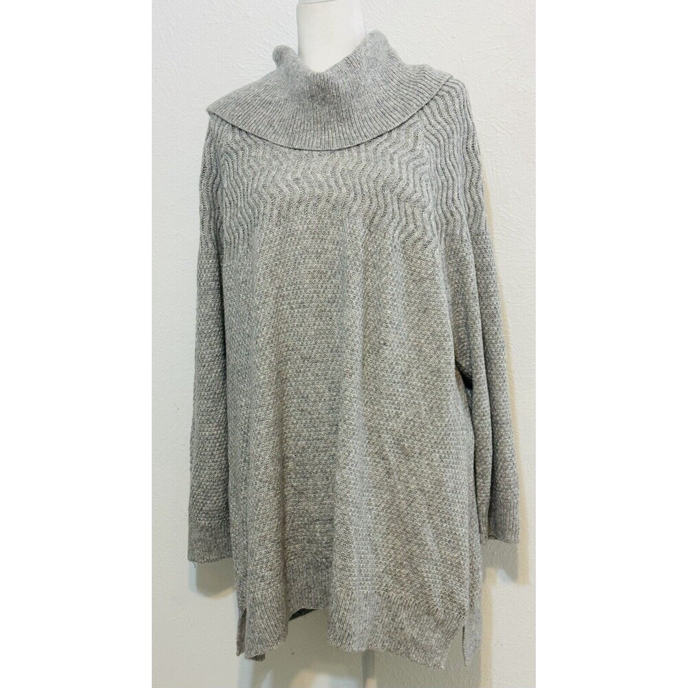 NWT Calvin Klein Women Size 2X Knitted Cowl Neck Long Sleeve Pullover Sweater